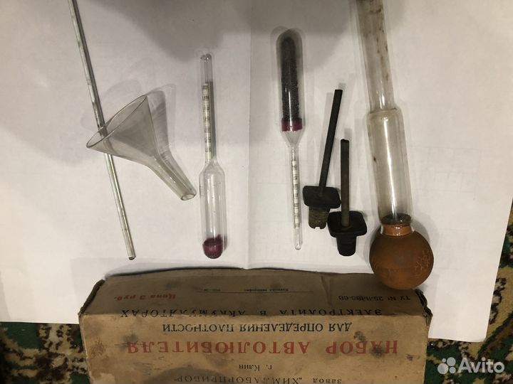 Набор для определения плотности электролита