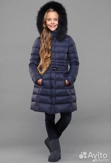 Пуховик для девочки 128 134