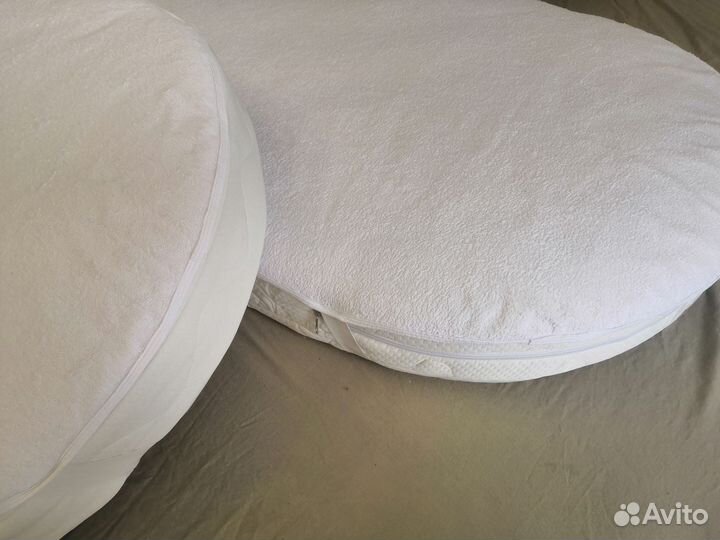 Матрасы круглый и овальный + наматрасники