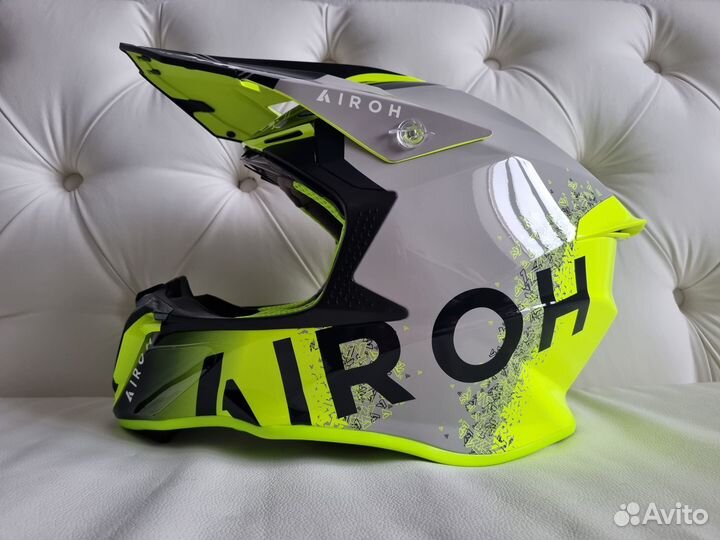 Шлем новый Airoh twist 2.0 BIT HiViz Grey