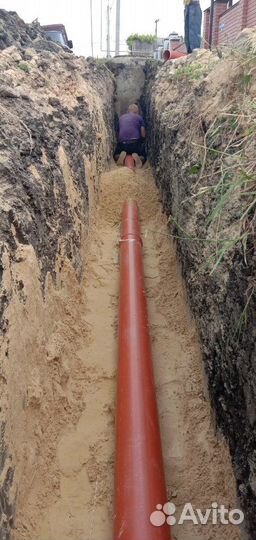 Наружный Водопровод.Канализация.Ливневка.Дренаж