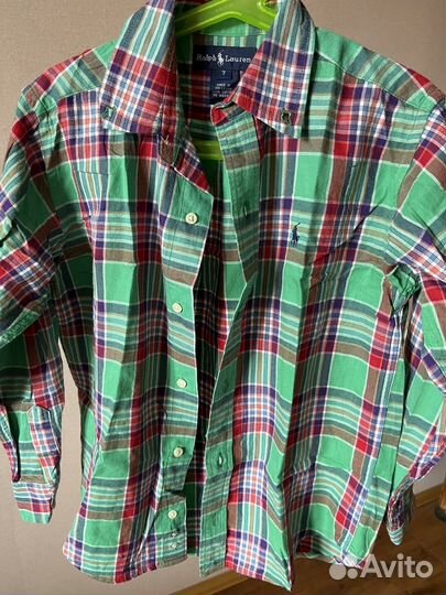 Ralph lauren рубашка на мальчика 6-8 лет
