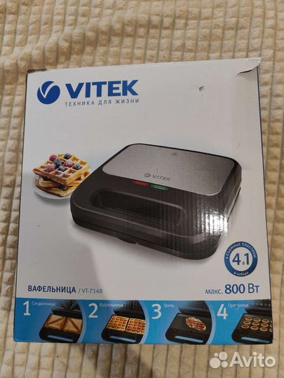 Электровафельница Vitek VT-7148