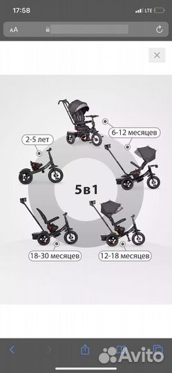 Трехколесный велосипед