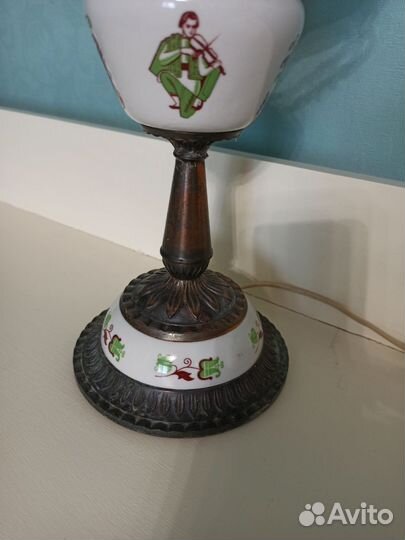 Керосиновая лампа СССР скрипач