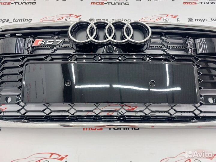 Решетка RS7#1 под радар Audi A7 4K 2018+ Ауди А7