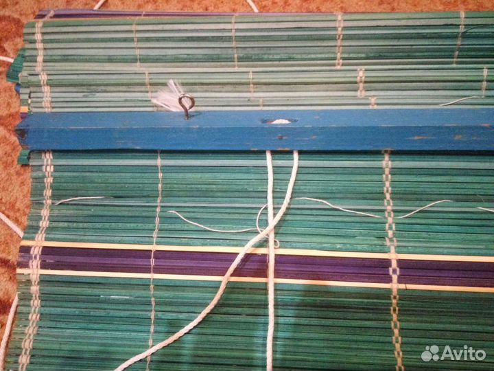 Бамбуковая рулонная штора, 70*170, б/у