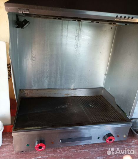 Жарочная поверхность гриль гладкая/рифленная