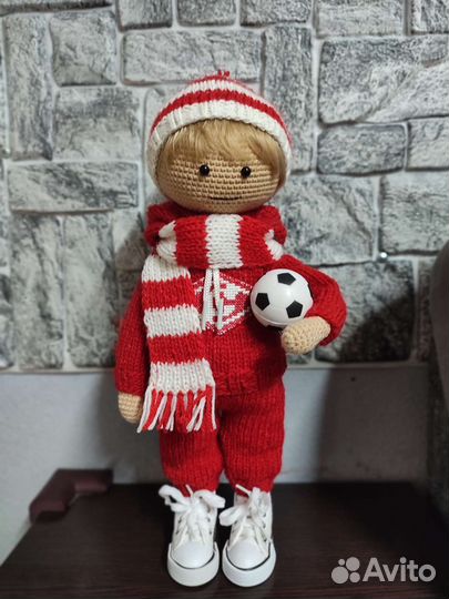 Кукла игрушка болельщик Спартака