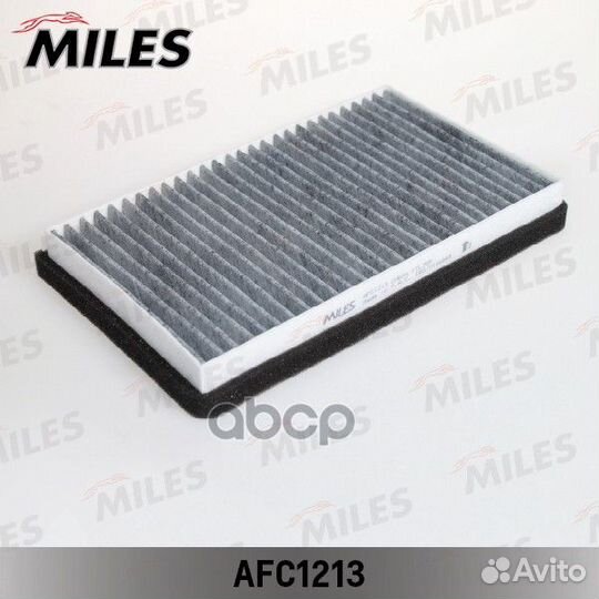 Фильтр салона ваз-1118/2123/2190 miles уголь, а