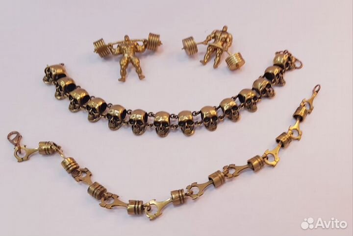 Фигурки брелки латунь