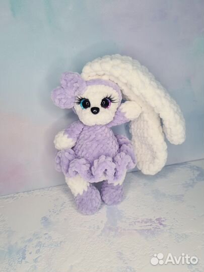 Плюшевый зайка мягкая игрушка