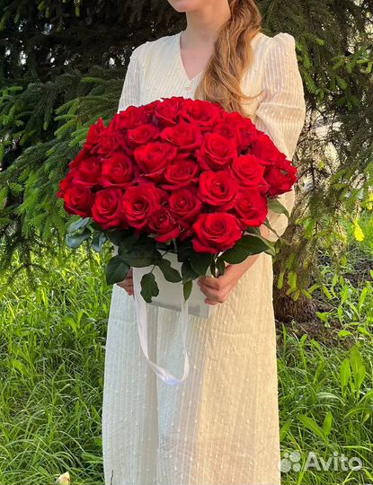 Красные розы букет