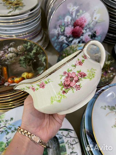 Антиквариат Соусник Фарфор