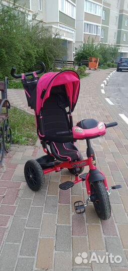 Трехколесный велосипед коляска