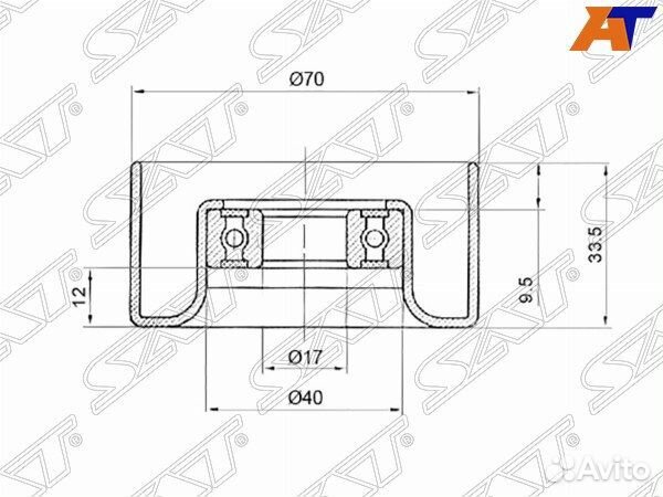 Ролик приводного ремня toyota toyoace