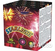 Батарея салютов starlight на 16 залпов