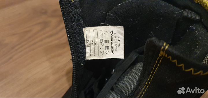 Лыжные ботинки fischer Jr comby 37р