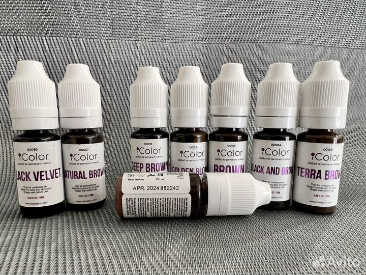 Пигменты для перманента бровей и глаз iColor