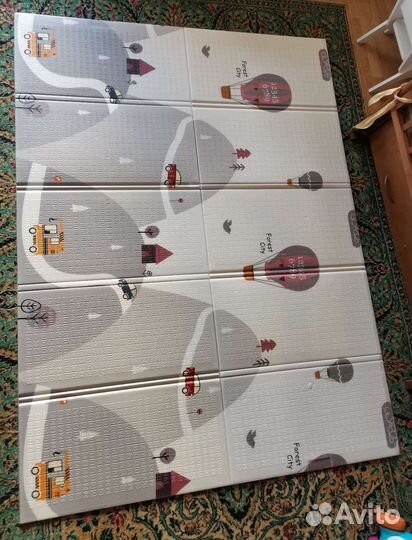 Детский коврик для ползания складной