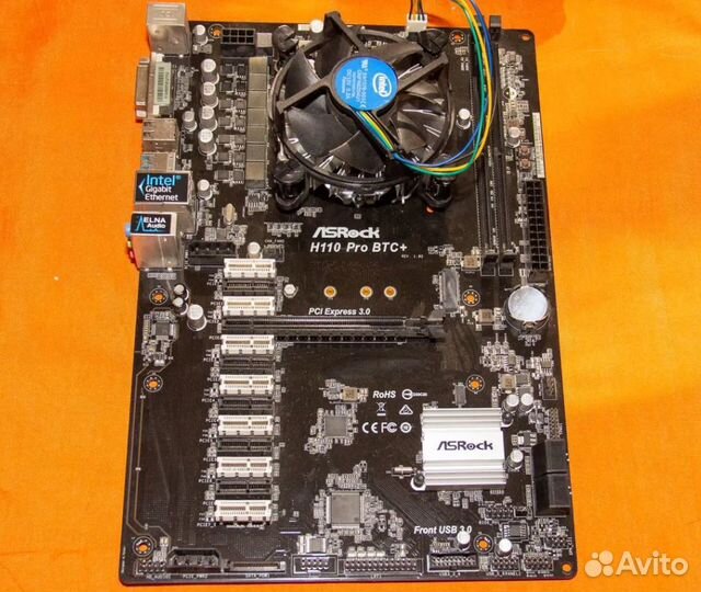 Материнская плата 1151v1 ASRock H110 Pro BTC+