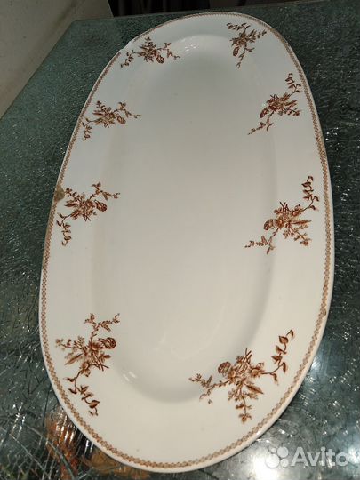 Блюдо большое фарфор ф-ка Гарднер1890 г