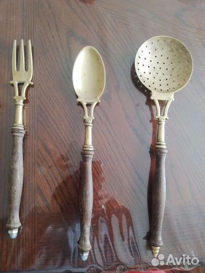 Набор для кухни.латунь