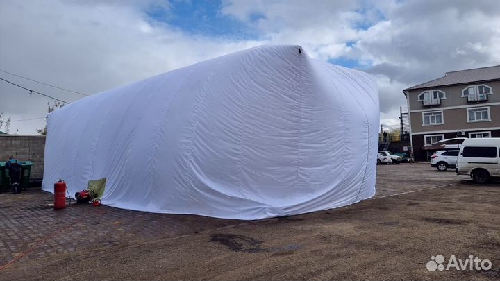 Бескаркасная палатка