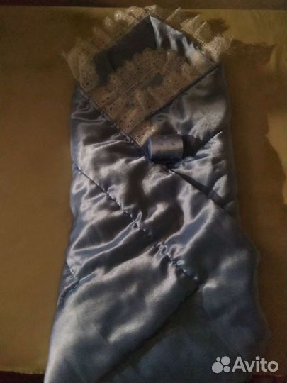 Одеяло атласное на выписку весна