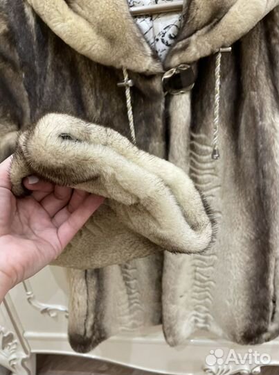 Шуба норковая с капюшоном 42 44