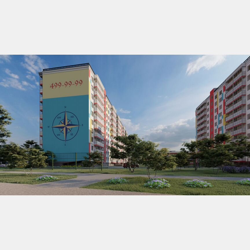 1-к. квартира, 42,3 м², 9/10 эт.