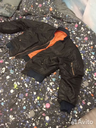 Бомбер ma 1 черный