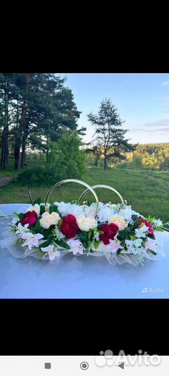 Свадебные украшения на машину