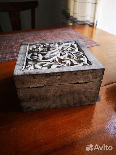 Деревянная шкатулка коробка zara home