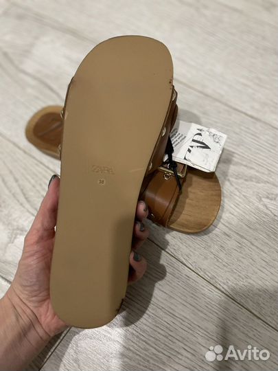Шлепанцы zara 38