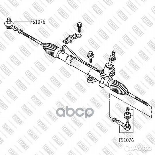 Наконечник рулевой тяги mitsubishi lancer/outla