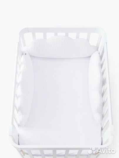 Бортики в кроватку happy baby облака