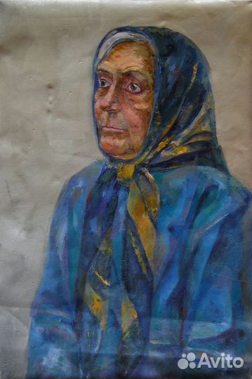 Портрет бабушки, холст, масло