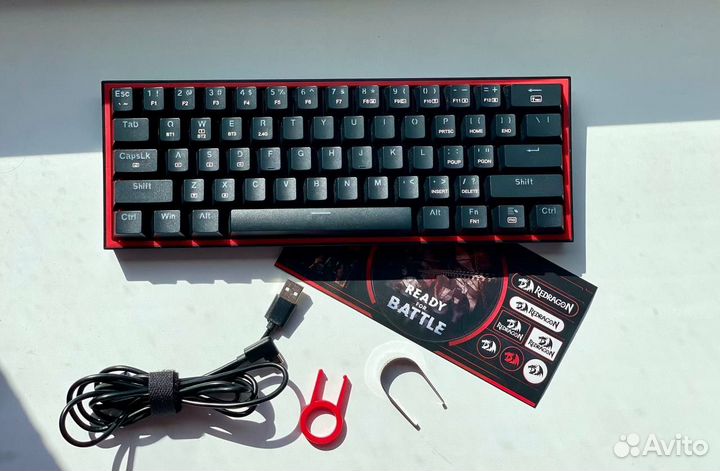 Механическая клавиатура беспроводная RGB RedDragon