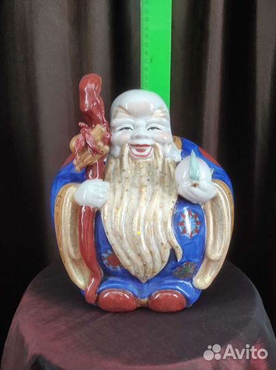 Китайский Бог мудрости. Статуэтка фарфоровая