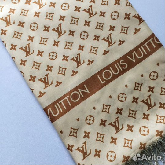 Шарф палантин атласный Louis Vuitton