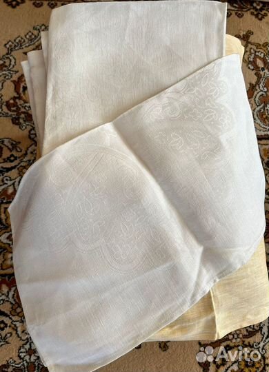 Скатерти льняные СССР, салфетки