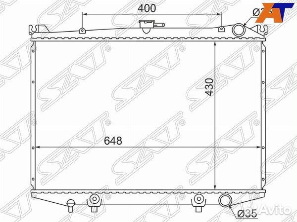 Радиатор nissan datsun, nissan datsun D21 85-97, n