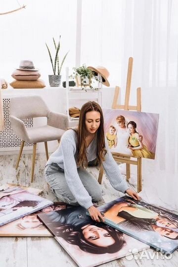 Портрет на холсте по фото на заказ