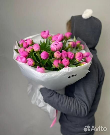 Пионы букет