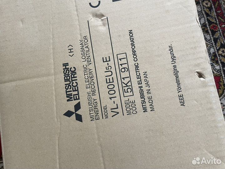 Рекуператор mitsubishi vl-100eu5-e