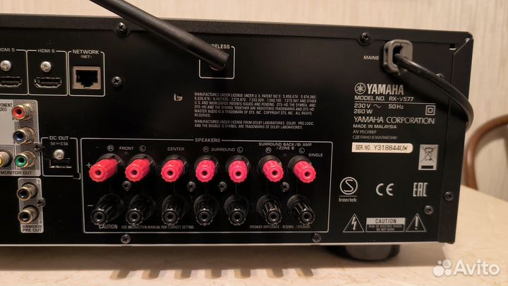 Yamaha RX-V577 7.2 4К WiFi Airplay Usb