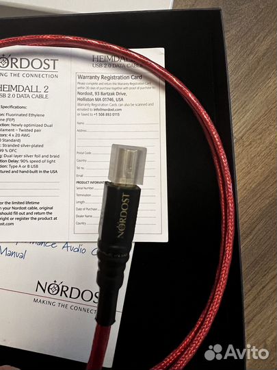 Nordost heimdall 2 usb 2 метра