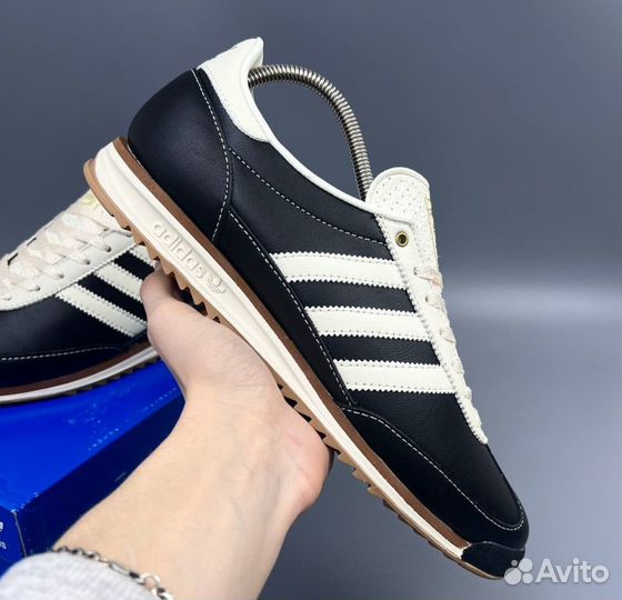 Adidas SL 72 Core Black Leather Черные