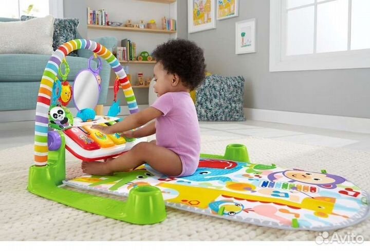 Развивающий коврик с пианино Ficher price deluxe